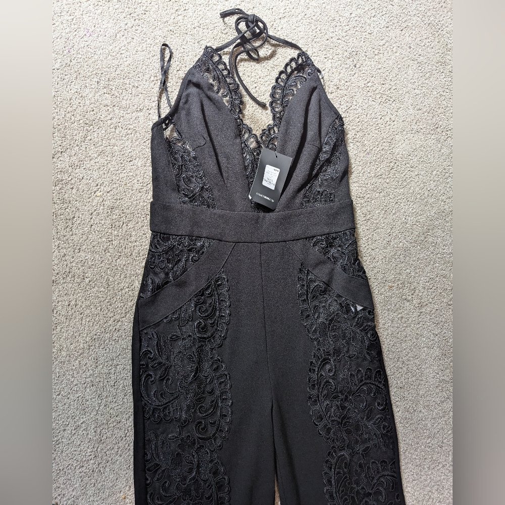 Elegant Black Lace Dress